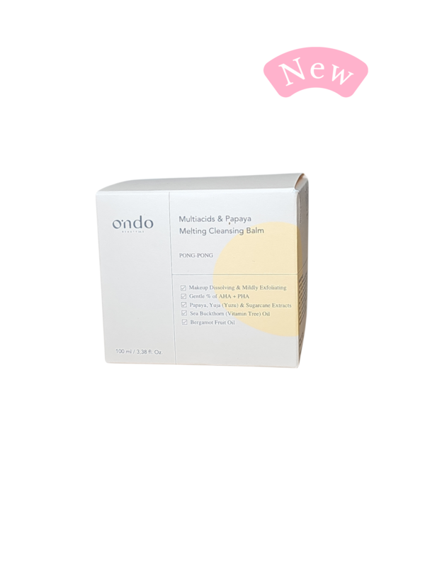 baume nettoyant fondant aux multi acides et à la papaye