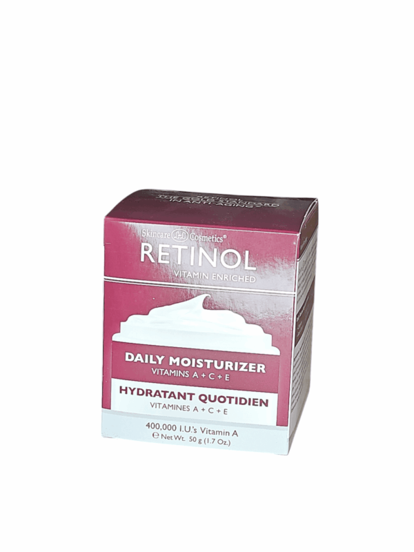 Crème de jour à base de rétinol, vitamine A, E et C